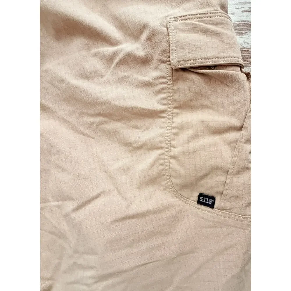 5.11 Tactical Series Mens Khacki Bermuda Shorts Long 40 Inseam 18
